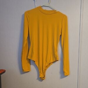 Yellow Long Sleeve Bodysuit
